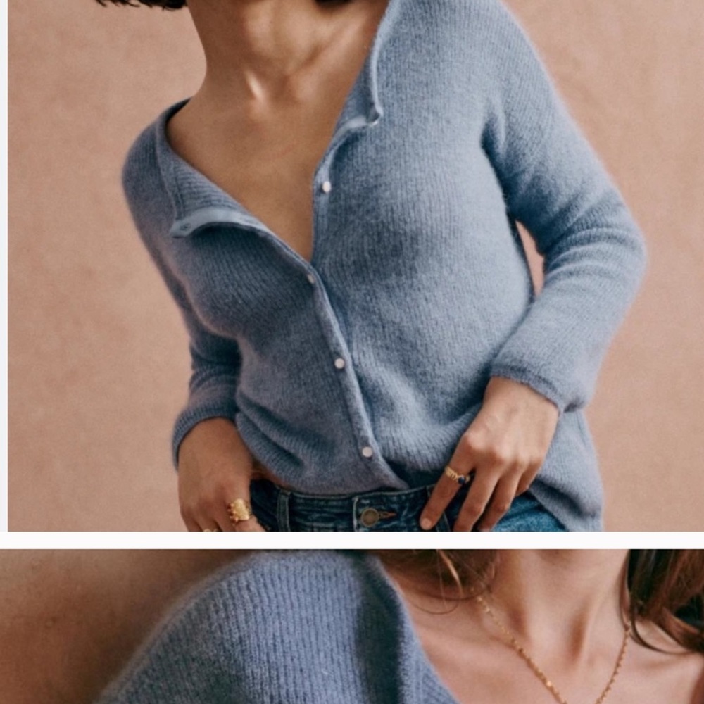 Sezane Blue Women's Cardigan